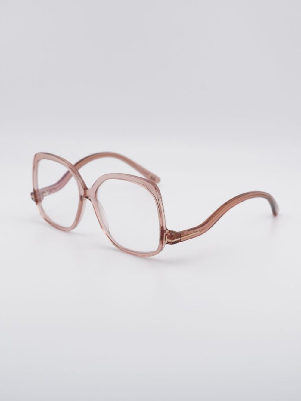 Tom Ford FT5968-B 072 Eyeglasses Pink 54mm Square Frame, Blue Light Block